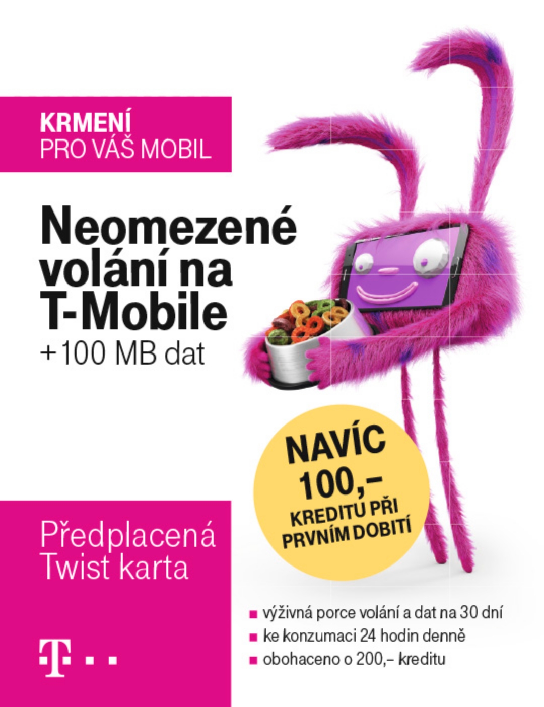 Twist přehled karet - T-Mobile.cz